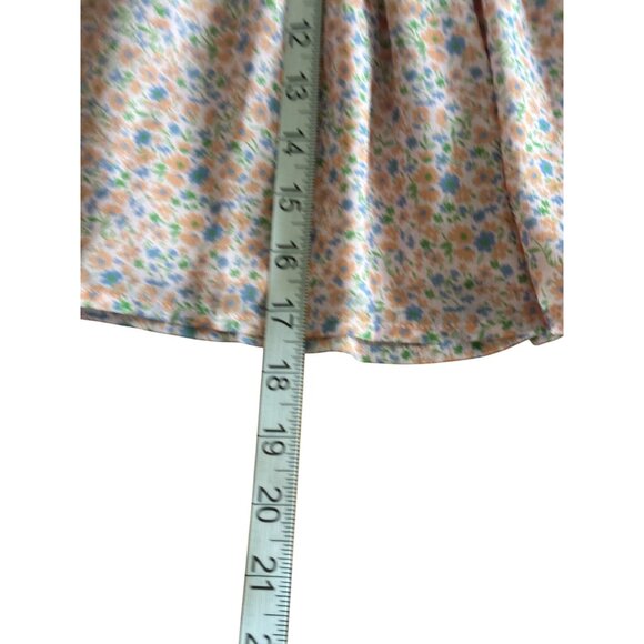 Elodie Womens Floral Smocked Elastic Waist Mini Skirt M Multicolor NWT - Picture 8 of 11
